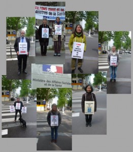Mahnwache vor dem Gesundheitsministerium in Paris – Mai 2013