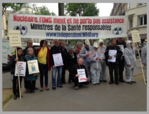 Letzte Mahnwache vor dem Gesundheitsministerium in Paris am 5. Mai 2017
