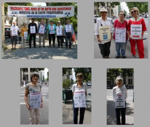 Vigil outside the Ministry of Health during June 2015