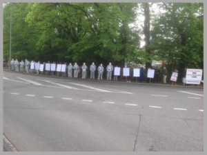 Mass Vigil outside WHO headquarters on April 26, 2017