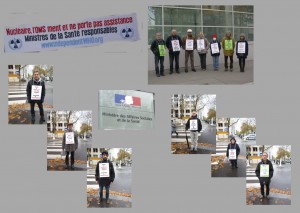 Les vigies devant le ministère de la santé - Paris- Novembre 2012