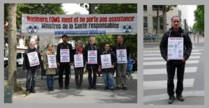 Les vigies devant le ministère de la santé – Paris – Mai 2015