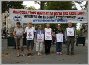 Les vigies devant le ministère de la santé – Paris – Juillet 2015